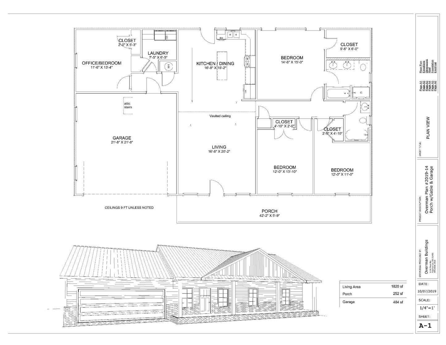 The Charlestown Affordable House Kit (4 bed 2 bath)