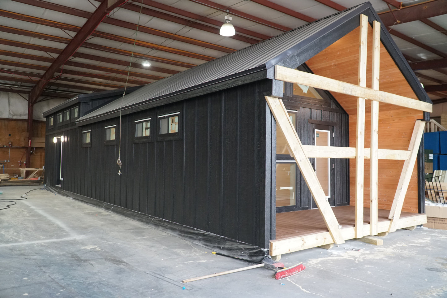 The Stallion Modern Amish Built Cabin
