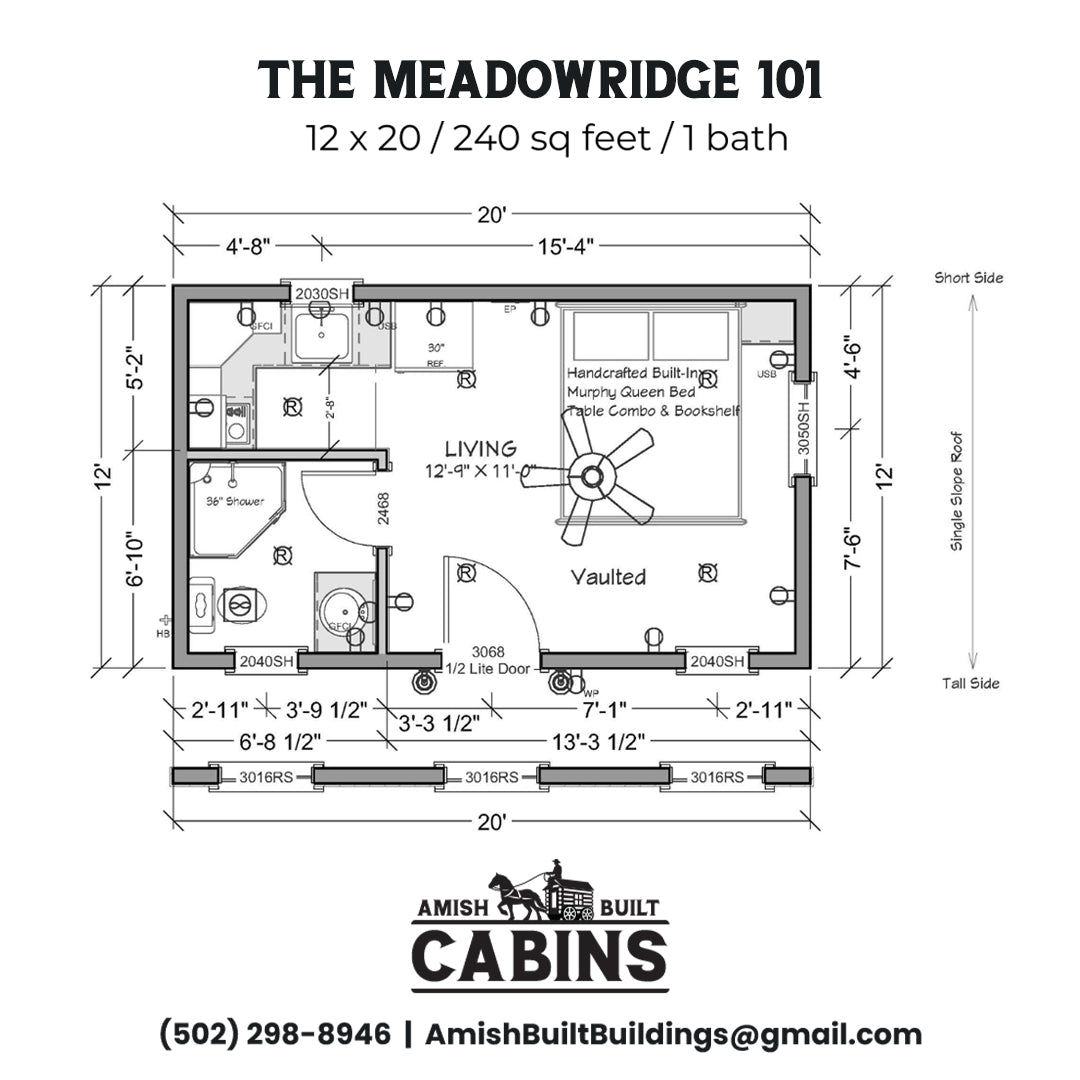 The Meadow Ridge ADU Cabin Series ( MAINE PRICING )