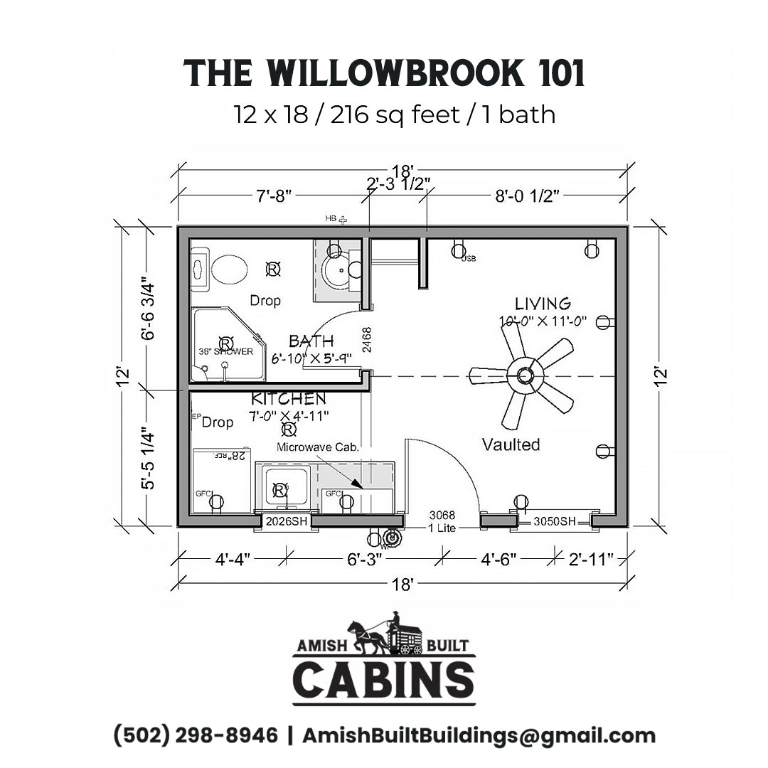 The Willow Brook Cabin ( ALABAMA PRICING )