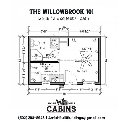 The Willow Brook Cabin ( ILLINOIS PRICING )