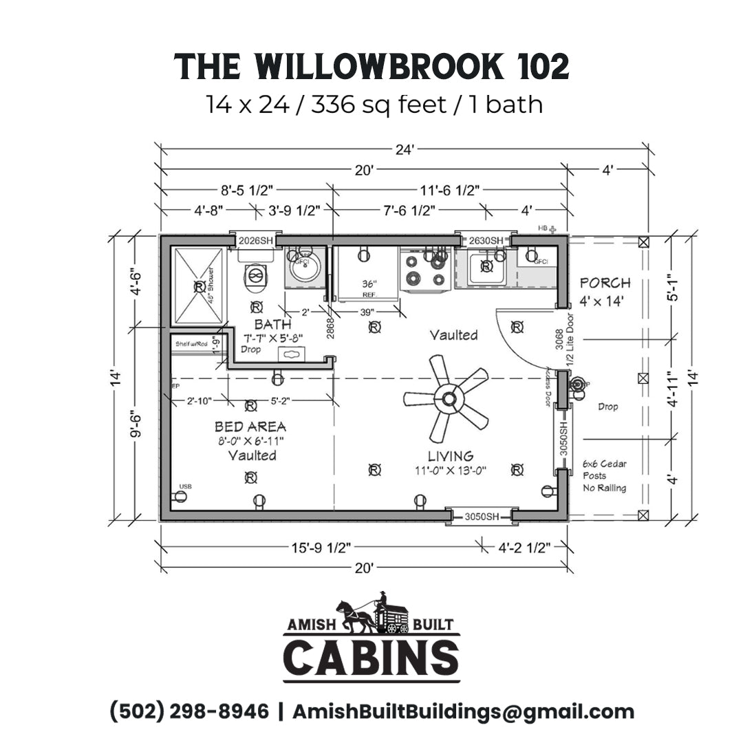 The Willow Brook Cabin ( ALABAMA PRICING )