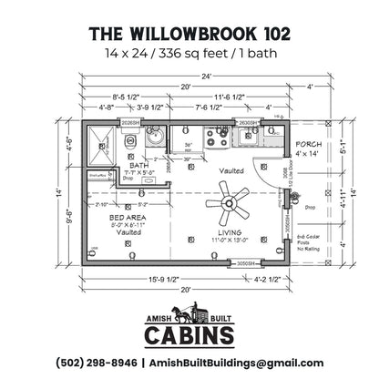 The Willow Brook Cabin ( WYOMING PRICING )