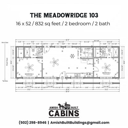 The Meadow Ridge ADU Cabin Series ( OHIO PRICING )