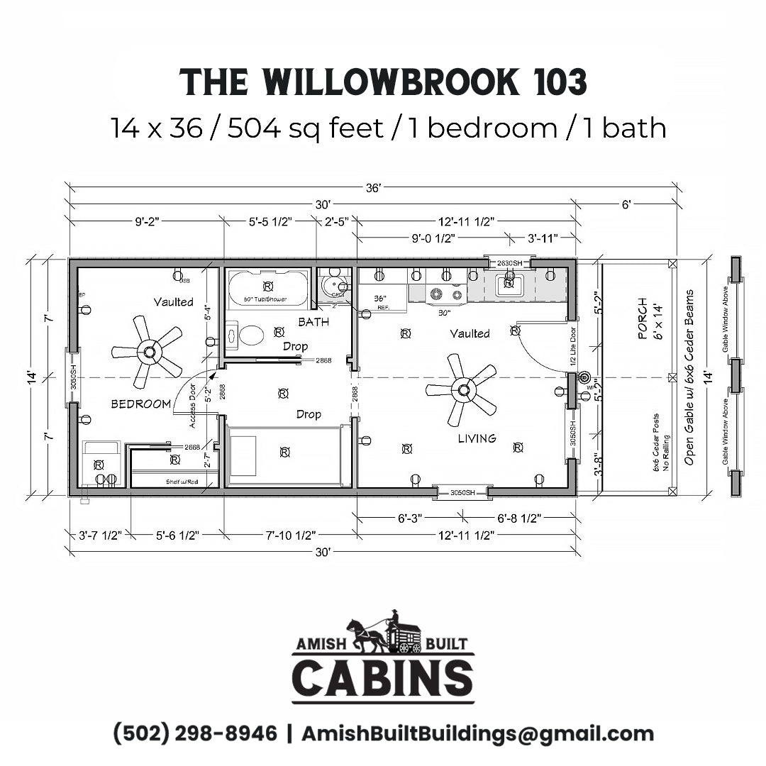 The Willow Brook Cabin ( ALABAMA PRICING )