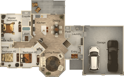 The Oceanside Escape House Kit (3 bed 2.5 bath)