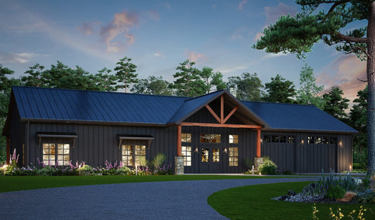 The Black Horse Rancher Steel Barndo House Kit