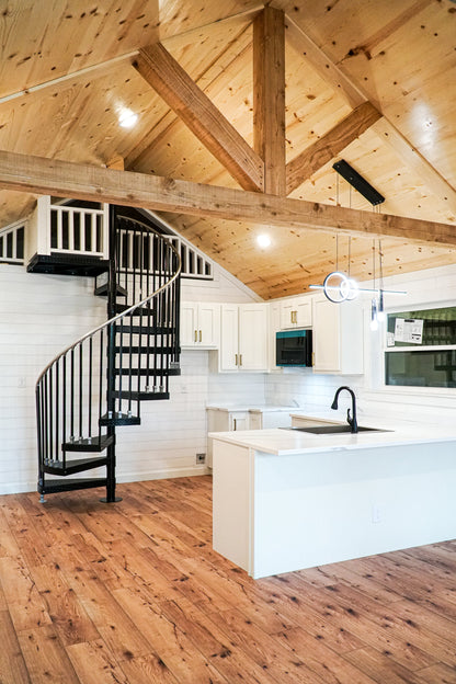 The Stallion Modern Amish Built Cabin