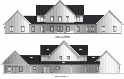 The Ellington Farmhouse Steel Barndo House Kit