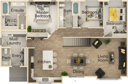 Silver Birch Chalet House Kit (3 bed 2.5 bath)