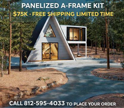 A Frame Panelized Metal House Kit