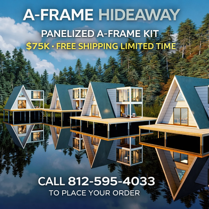 A Frame Panelized Metal House Kit