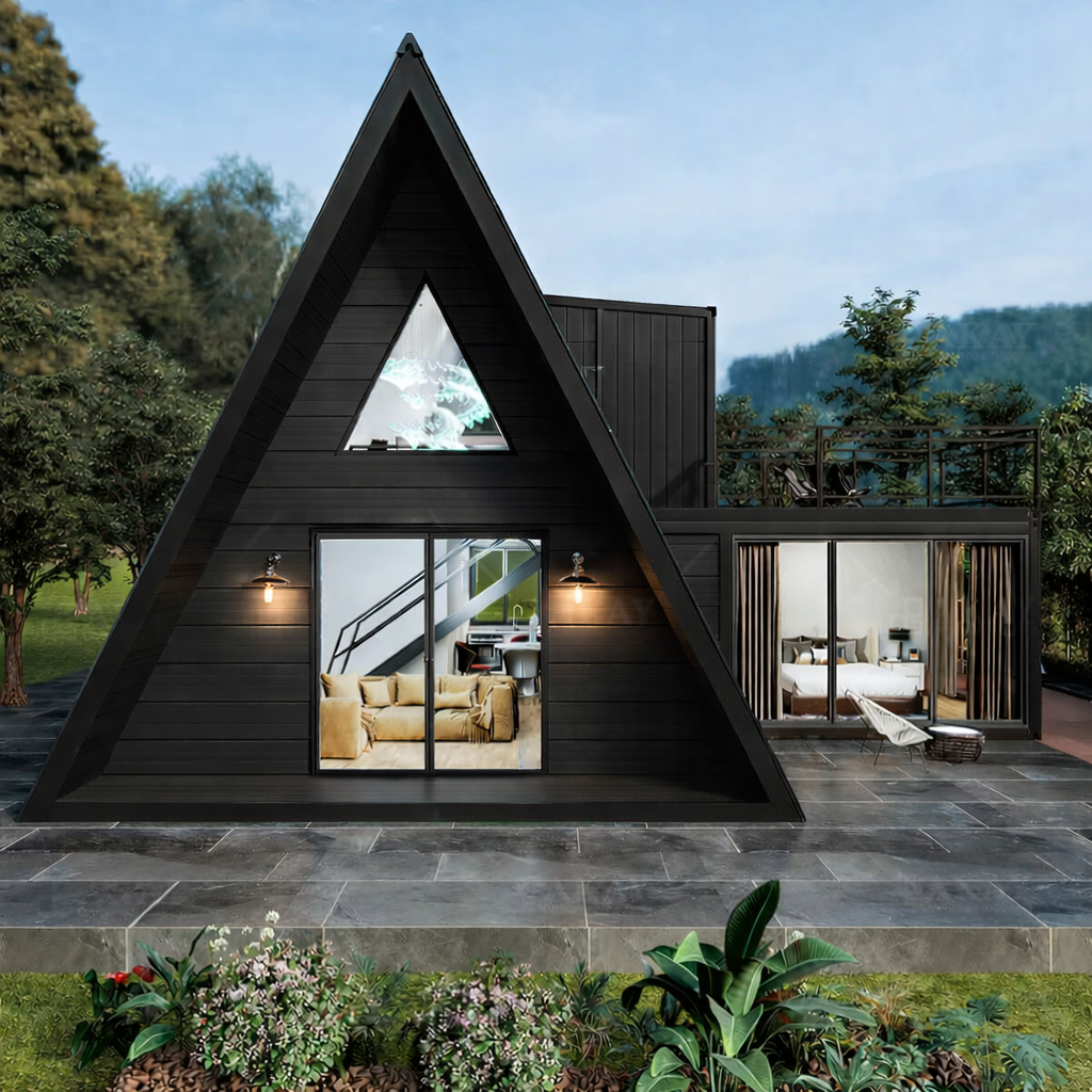 A Frame Panelized Metal House Kit