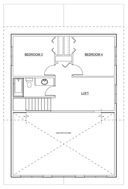 Copper Creek Cottage House Kit (4 bed 2.5 bath)