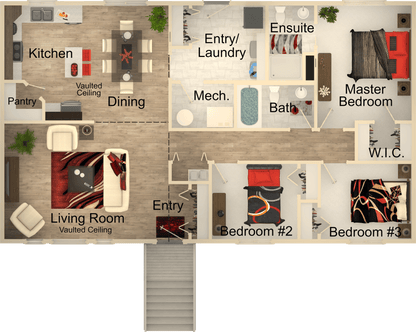 Blue Reef House Kit (3 bed 2 bath)