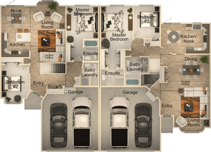 Duplex #2 (Two units each with 2 bed 1 bath)
