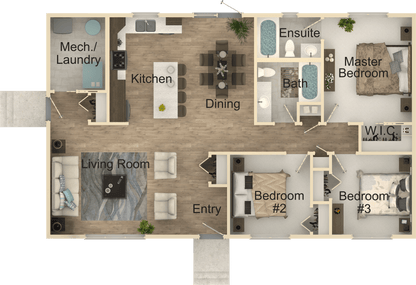 Sierra Haven House Kit (3 bed 2 bath)