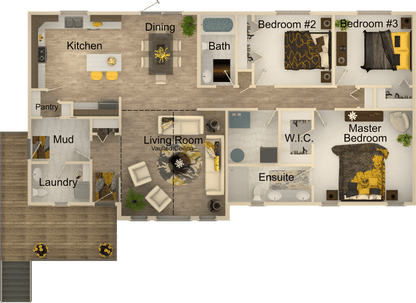 Hidden Springs House Kit (3 bed 2.5 bath)
