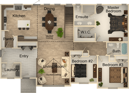 Mossy Rock House Kit (3 bed 2.5 bath)