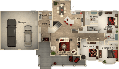 Oakwood Cottage House Kit (3 bed 2.5 bath)