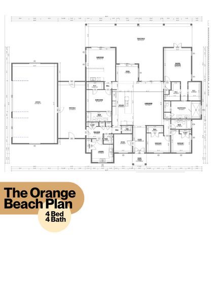 The Orange Beach Barndominium House Kit