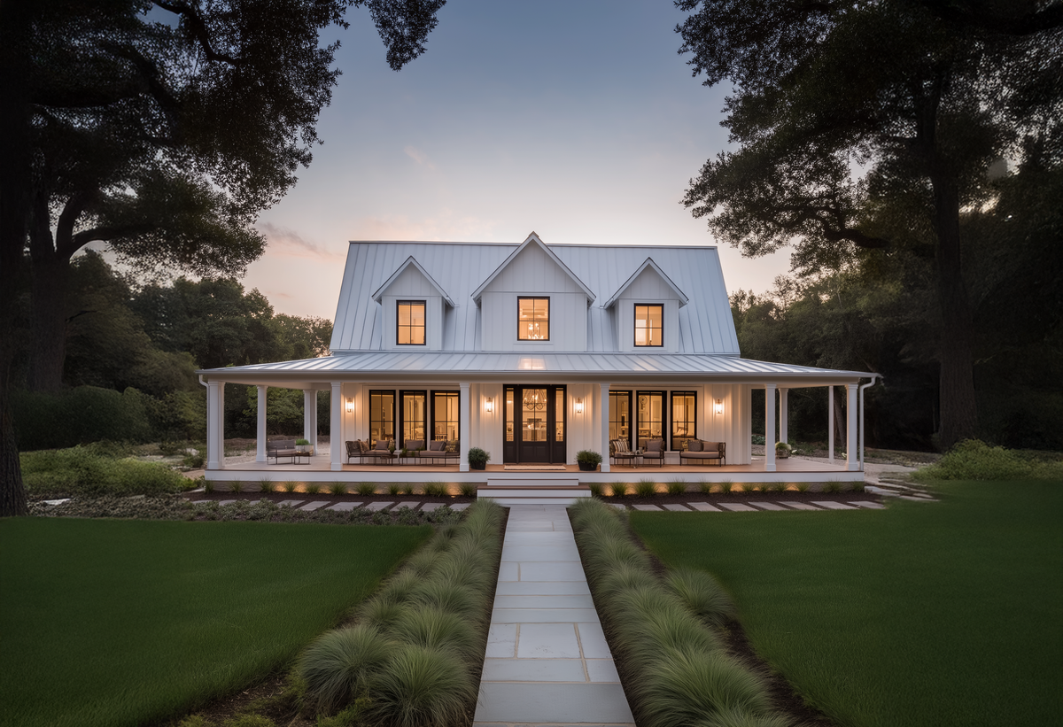 The White Oak Farmhouse Steel Barndo House Kit – House Kits, Home Kits ...