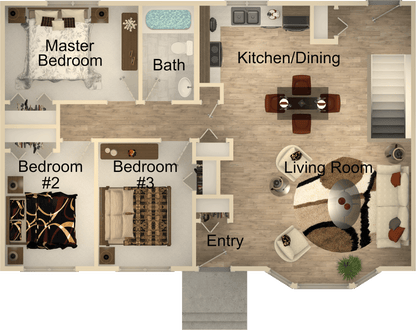 The Charming Bungalow (3 bed 1 bath)